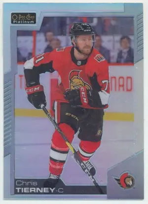 2020-21 O-PEE-CHEE PLATINUM - CHRIS TIERNEY #123 RAINBOW