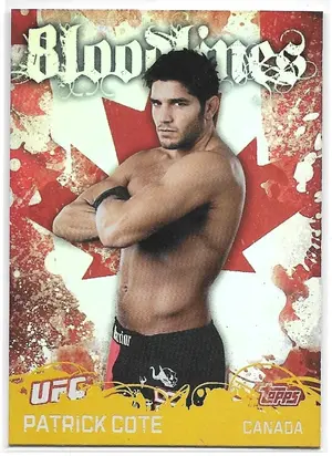 2010 Topps UFC Bloodlines #BL-2 Patrick Cote