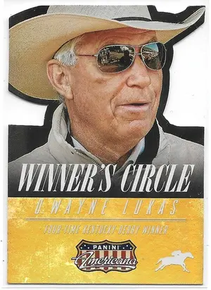2015 Panini Americana Winner's Circle Gold #9 D. Wayne Lukas