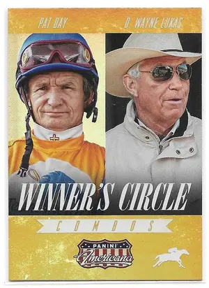 2015 Panini Americana Winner's Circle Combos Gold #5 Pat Day & D. Wayne Lukas