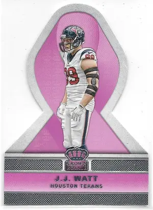 2015 Crown Royale Pink Ribbons Die-Cuts #PR4 J.J. Watt