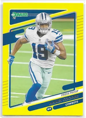 2021 Donruss Press Proof Yellow #189 Amari Cooper