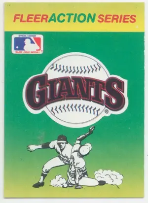1990 Fleer - San Francisco Giants #SAGI Team Stickers Inserts