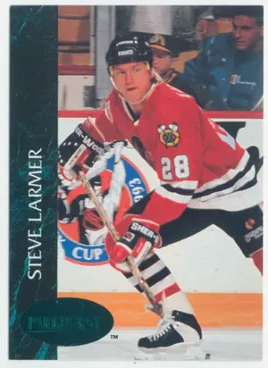 1992-93 PARKHURST - STEVE LARMER #30 EMERALD ICE