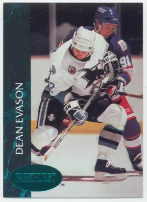 1992-93 PARKHURST - DEAN EVASON #392 EMERALD ICE