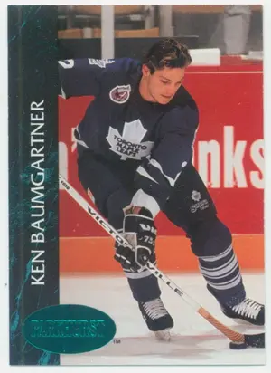 1992-93 PARKHURST - KEN BAUMGARTNER #413 EMERALD ICE