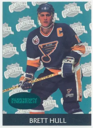 1992-93 PARKHURST - BRETT HULL #459 ALL-STARS EMERALD ICE