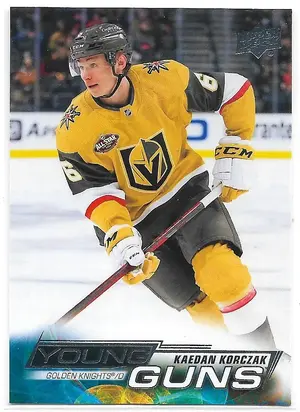 2022-23 Upper Deck #218 Kaedan Korczak RC (Young Guns)