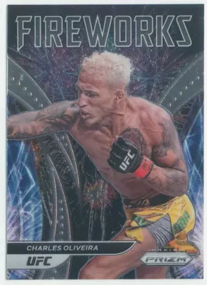2022 Panini Prizm UFC - Charles Oliveira #14 Fireworks