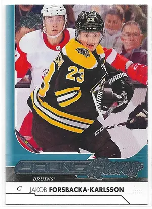 2017-18 Upper Deck #235 Jakob Forsbacka-Karlsson RC (Young Guns)