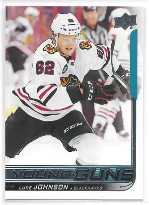 2018-19 Upper Deck #245 Luke Johnson RC (Young Guns)