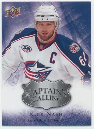 2009-10 UPPER DECK - RICK NASH #CC5 CAPTAIN'S CALLING