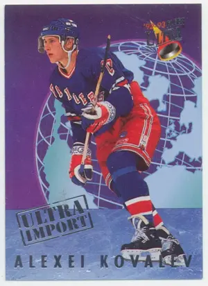 1992-93 FLEER ULTRA - ALEXEI KOVALEV #10 ULTRA IMPORT