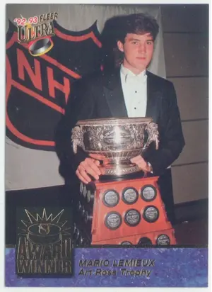 1992-93 FLEER ULTRA - MARIO LEMIEUX #5 AWARD WINNER