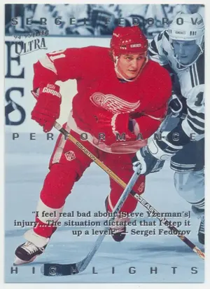 1994-95 FLEER ULTRA - SERGEI FEDOROV #10 PERFORMANCE HIGHLIGHTS