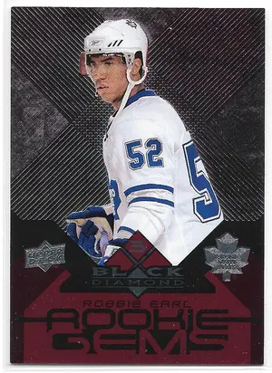 2008-09 Black Diamond Ruby #167 Robbie Earl RC (Triple Diamond, Rookie Gems) (090/100)