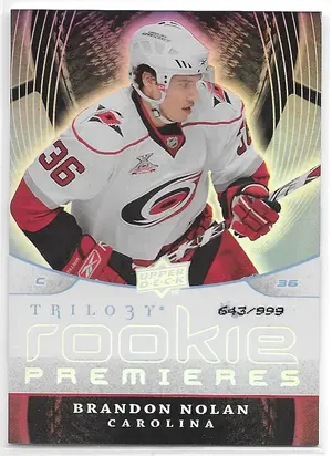 2008-09 Trilogy #153 Brandon Nolan RC (643/999)