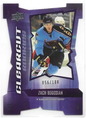 2008-09 Upper Deck Clearcut Rookies #CCR39 Zach Bogosian (056/100)