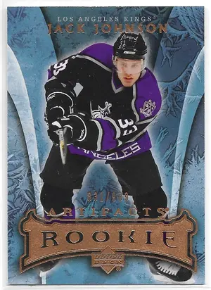 2007-08 Artifacts #179 Jack Johnson RC (831/999)