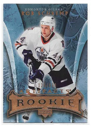 2007-08 Artifacts #185 Rob Schremp RC (126/999)