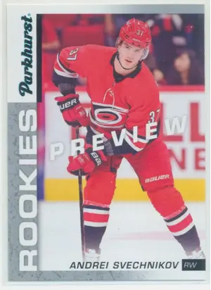 2018-19 UPPER DECK - ANDREI SVECHNIKOV #PR-9 PARKHURST ROOKIES PREVIEWS