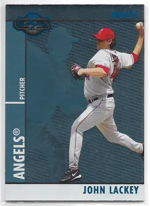 2008 Topps Co-Signers Silver Blue #071 John Lackey (022/250)