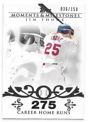 2008 Topps Moments & Milestones #85 Jim Thome (036/150)