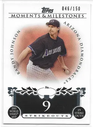 2008 Topps Moments & Milestones #132 Randy Johnson (046/150)