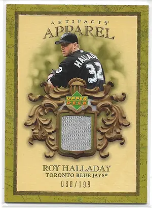 2007 Artifacts Apparel #MLB-HA Roy Halladay (088/199)