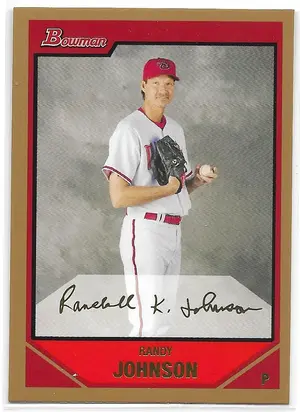 2007 Bowman Gold #72 Randy Johnson