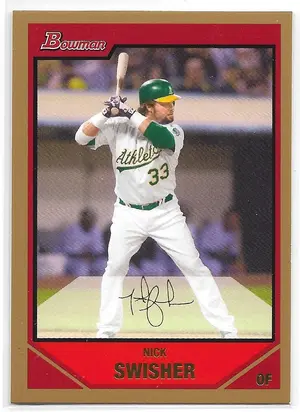 2007 Bowman Gold #76 Nick Swisher