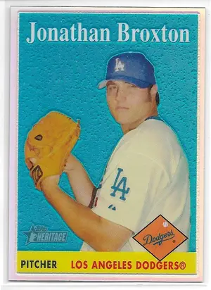 2007 Topps Heritage Chrome Refractor #THC22 Jonathan Broxton (207/558)