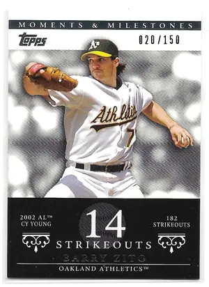 2007 Topps Moments & Milestones #49 Barry Zito (020/150)