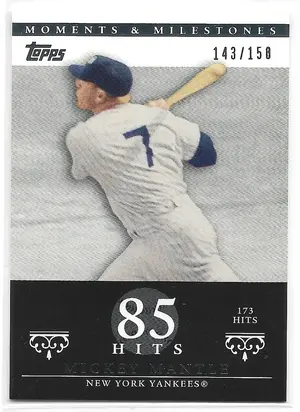 2007 Topps Moments & Milestones #75 Mickey Mantle (143/150)