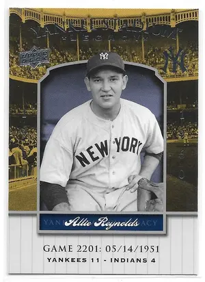 2008 Yankee Stadium Legacy Collection #2201 Allie Reynolds