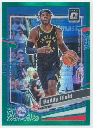2023-24 Panini Donruss Optic - Buddy Hield #42 Green Hyper Prizm Parallel