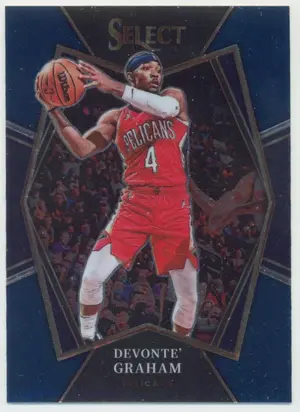 2021-22 Panini Select - Devonte' Graham #168 Premier Level Blue Parallel