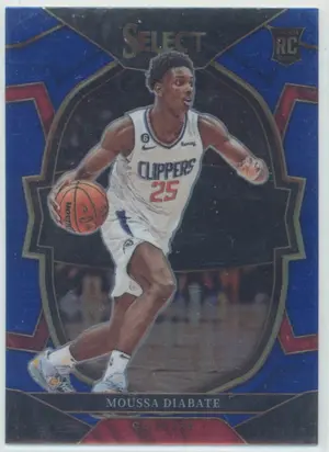 2022-23 Panini Select - Moussa Diabate #92 Concourse RC Blue Parallel