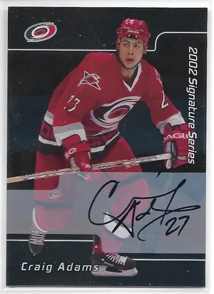 2001-02 Be A Player Signature Series Autographs #033 Craig Adams