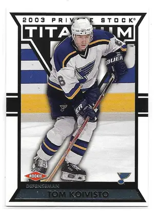 2002-03 Titanium Retail #134 Tom Koivisto RC (0518/1475)