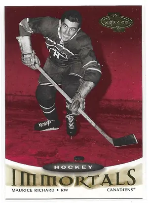 2000-01 UD Heroes #128 Maurice Richard