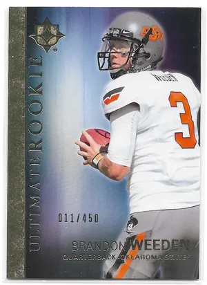 2012 Ultimate Collection #8 Brandon Weeden (011/450)