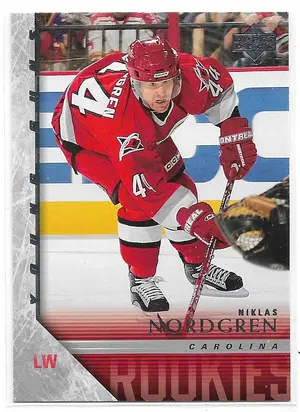 2005-06 Upper Deck #223 Niklas Nordgren RC (Young Guns)