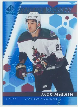 2022-23 SP AUTHENTIC - JACK McBAIN #123 FUTURE WATCH LIMITED BLUE 253/399