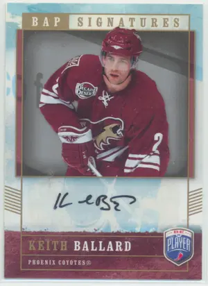 2006-07 BE A PLAYER - KEITH BALLARD #KB SIGNATURES