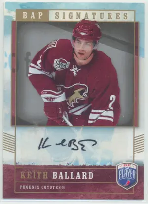 2006-07 BE A PLAYER - KEITH BALLARD #KB SIGNATURES