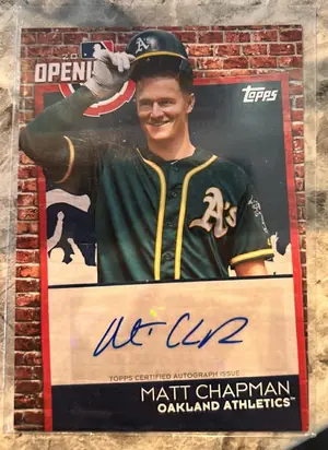 2019 Topps Opening Day Auto ODA-MC Matt Chapman