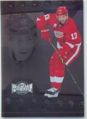 2014-15 FLEER SHOWCASE - PAVEL DATSYUK #14 METAL UNIVERSE