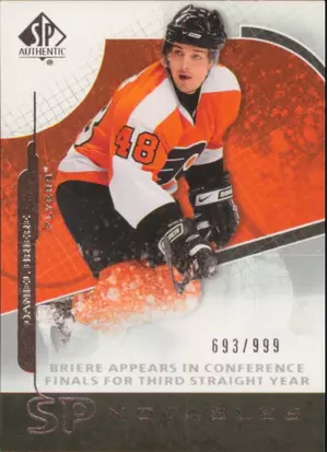 2008-09 SP AUTHENTIC - DANIEL BRIERE #109 SP NOTABLES 693/999