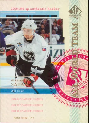 2004-05 SP AUTHENTIC - MIROSLAV SATAN #102 ALL WORLD TEAM